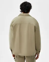 Baumwolljacke mit Reißverschluss